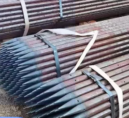 金昌超前小导管预埋钢管出尖打孔焊倒刺无缝焊管厂