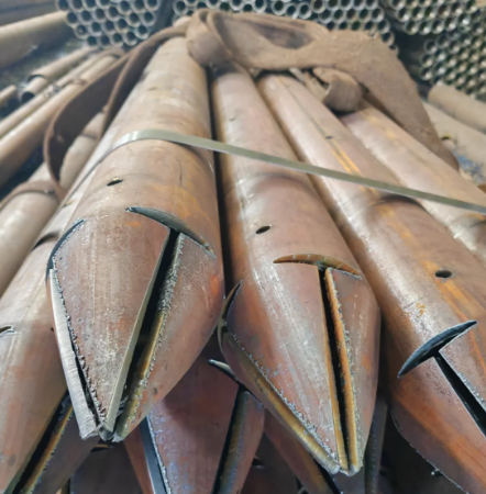 金昌出尖打孔加工无缝注浆钢花管注浆管厂家